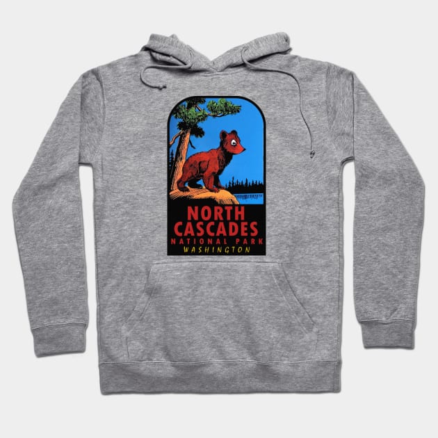 North Cascades National Park Vintage Hoodie by Hilda74